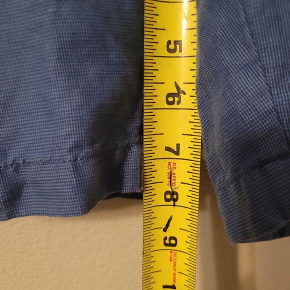 Peter Millar Mens Golf Chino Shorts Size 38‎ Blue Linen Blend Lightweight Preppy - Picture 6 of 8